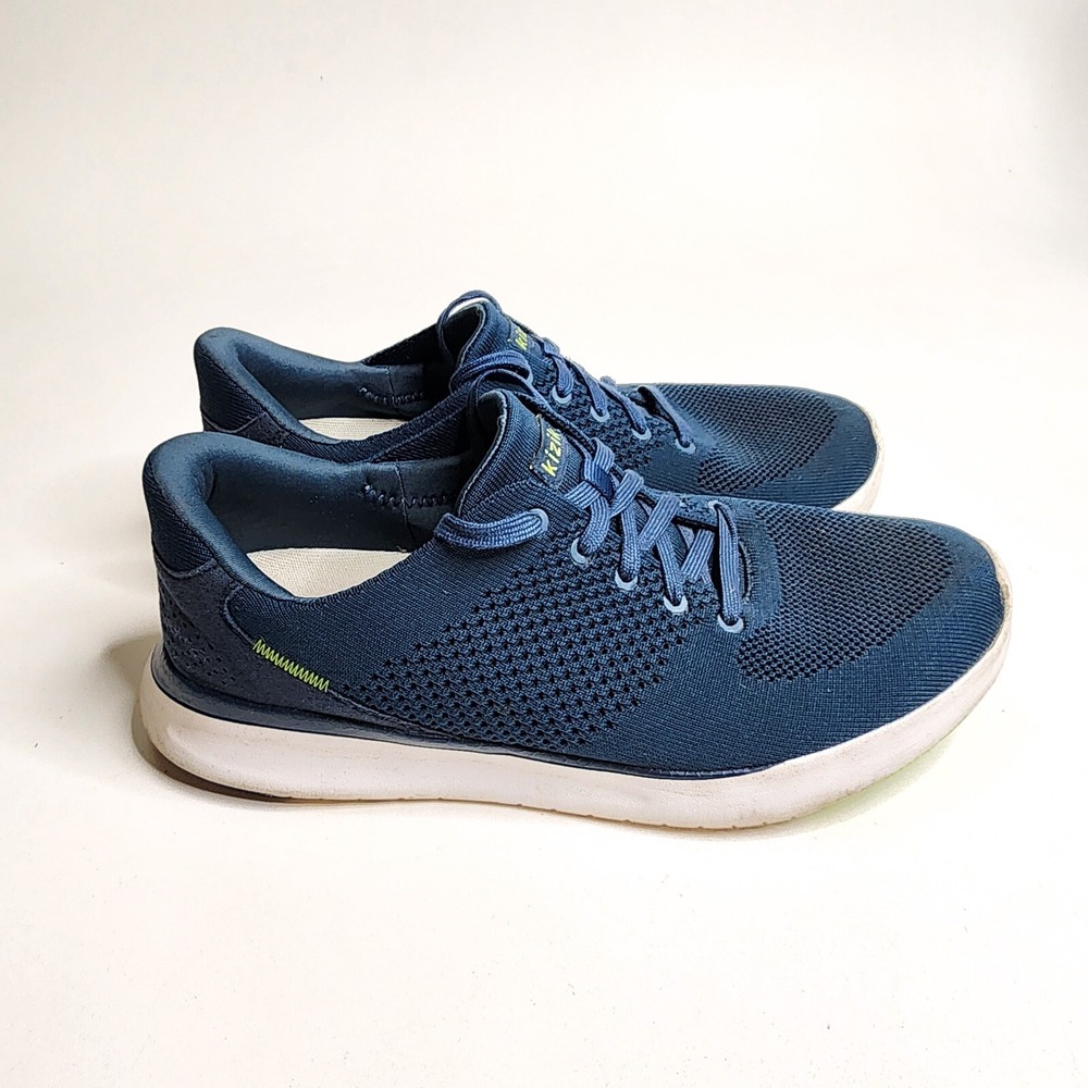 Kizik Lima Breathable Knit Hands Free Athletic Sneakers Blue Size 10.5 Wide